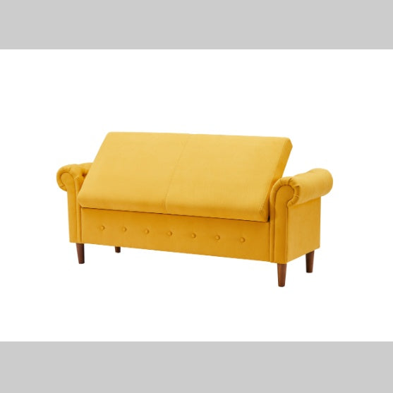 Yellow Multifunctional Storage Sofa Stool