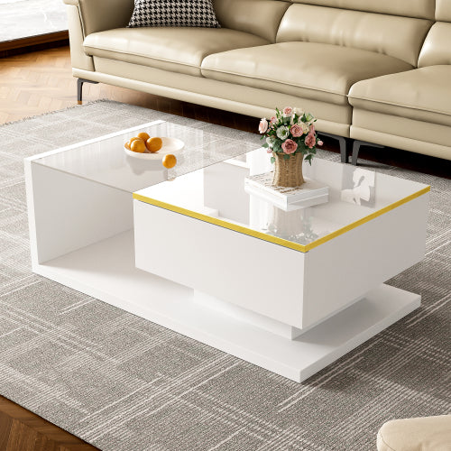 High‑Gloss LED Coffee Table
