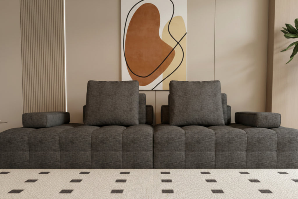Modern Loveseat Sofa with Extra Deep Seats