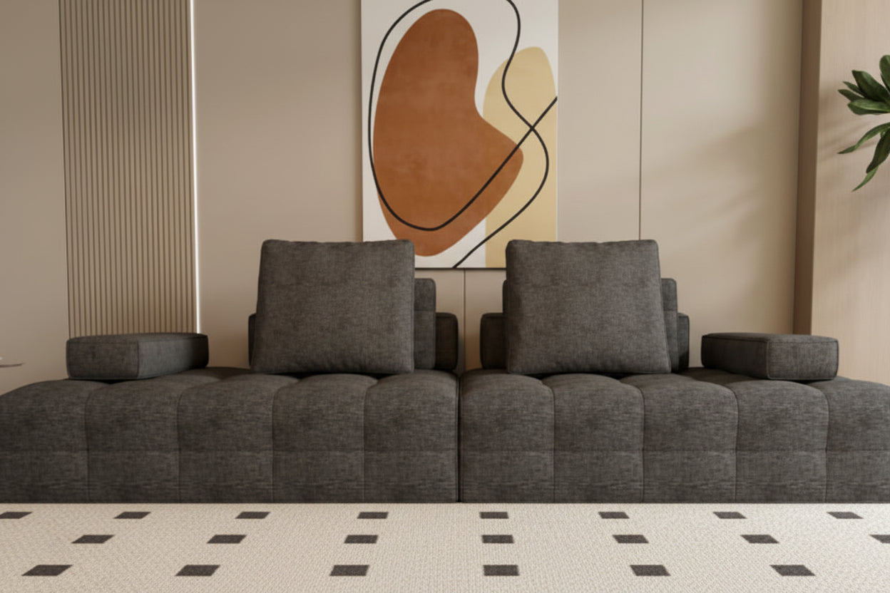 Modern Loveseat Sofa with Extra Deep Seats