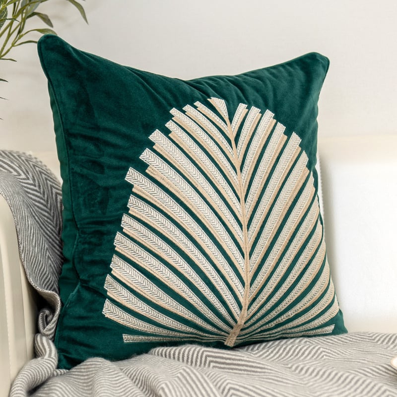 Modern Light Luxury Sofa Pillow with Embroidered Design