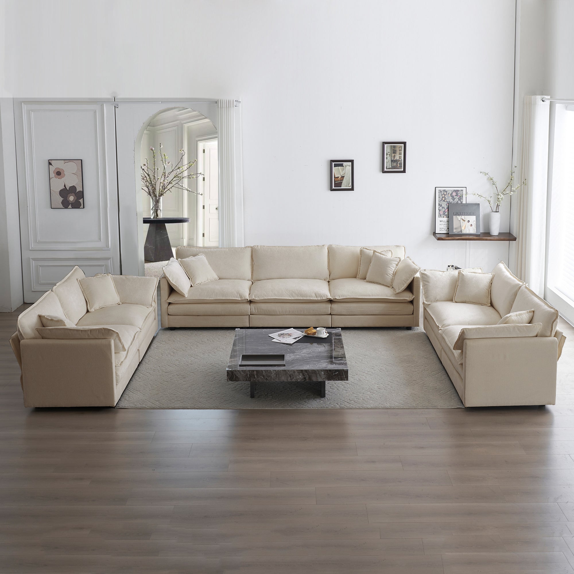 Comfy Three‑Piece Sofa Collection