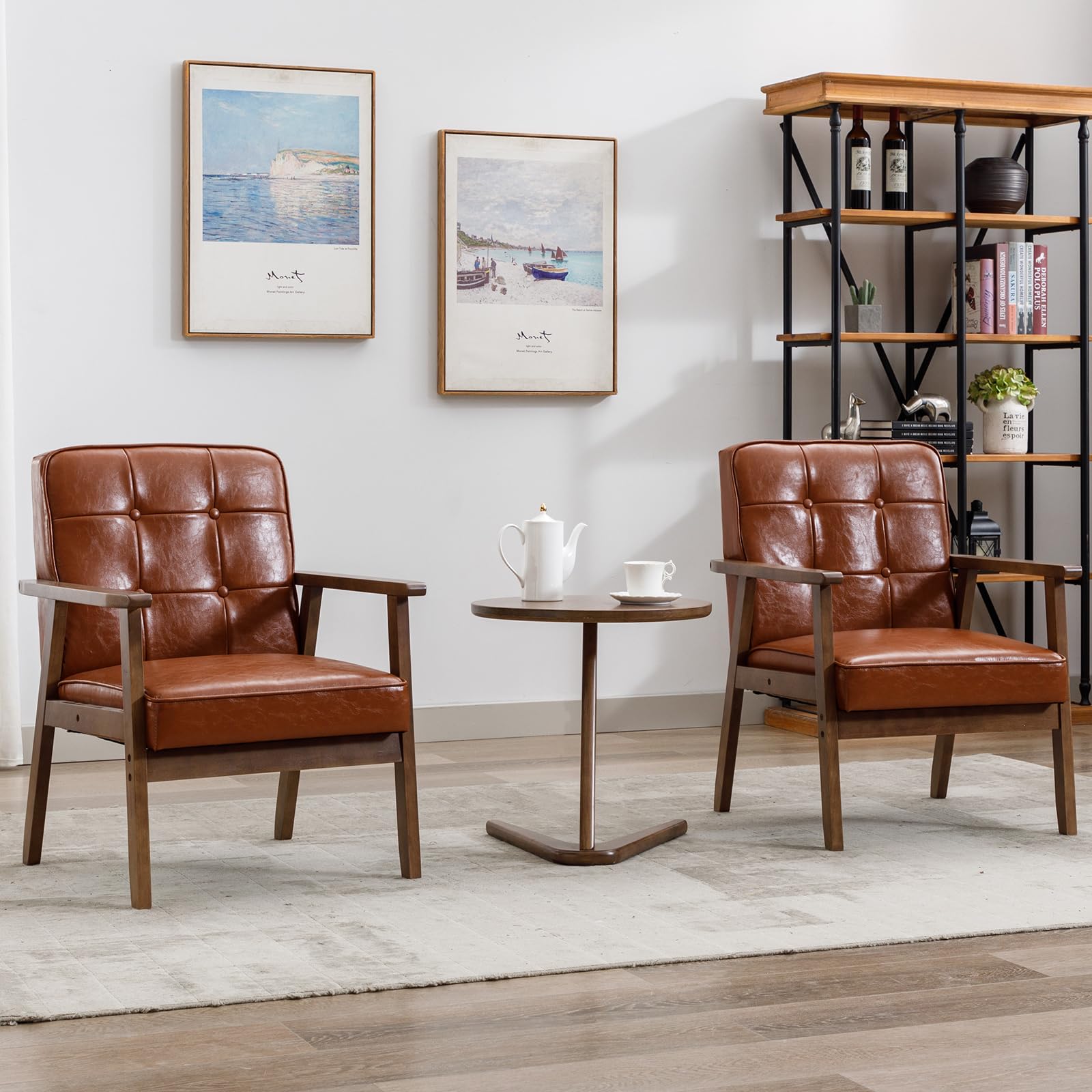 Mid Century Modern Accent Chair (Set of 2)