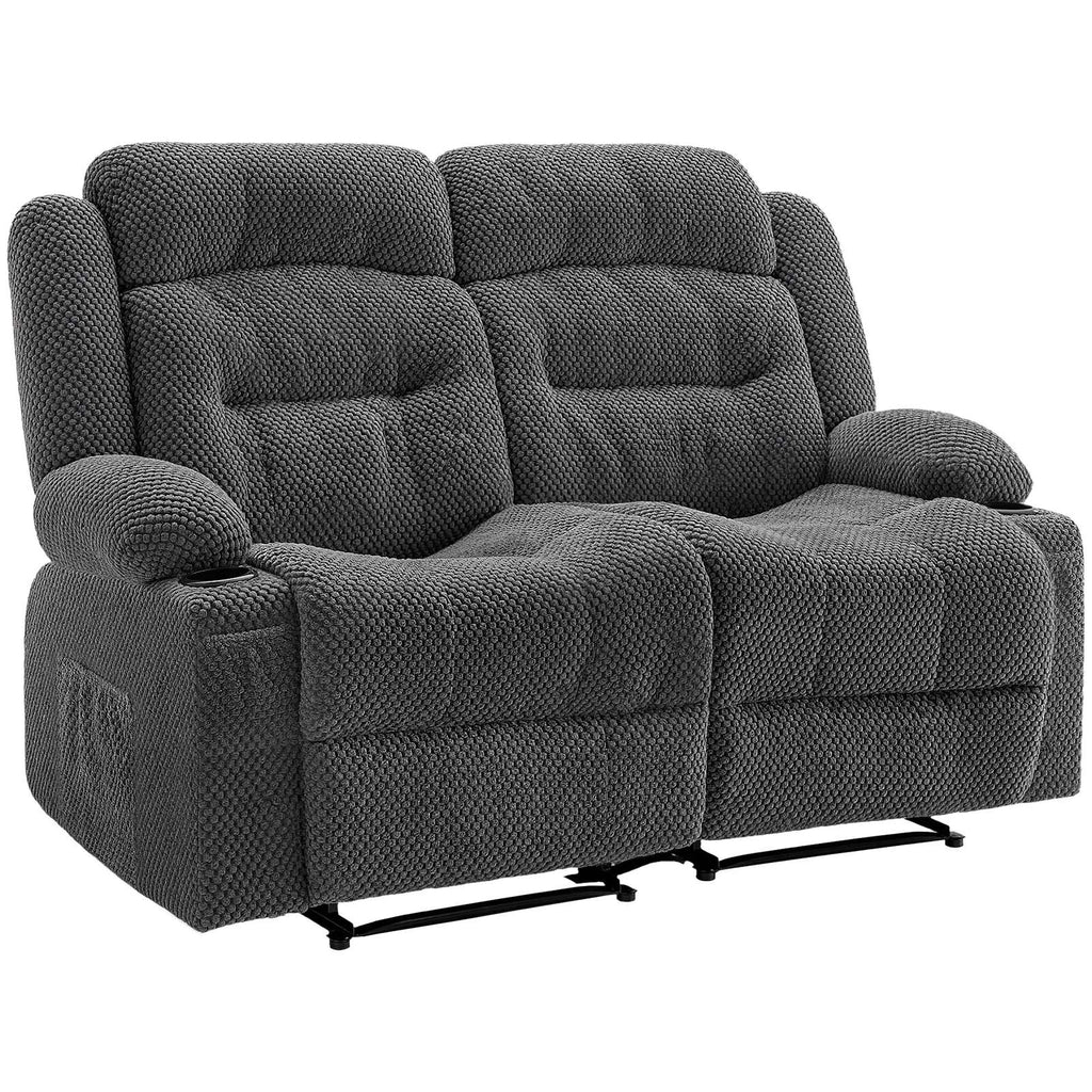 Loveseat Recliner Sofa with Heating and Massage