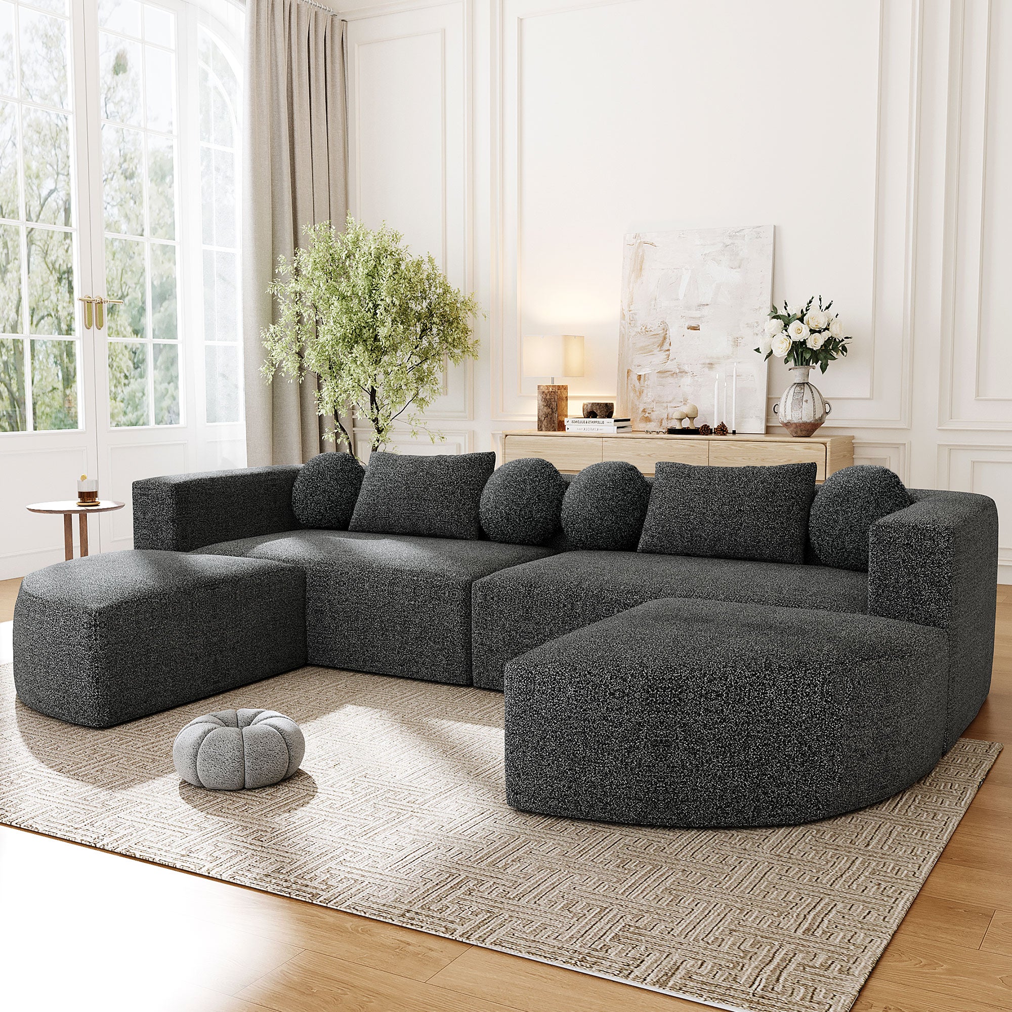 Modular Boneless Sectional Sofa
