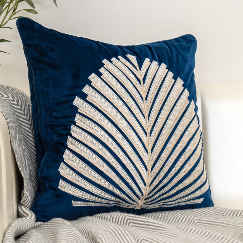 Modern Light Luxury Sofa Pillow with Embroidered Design