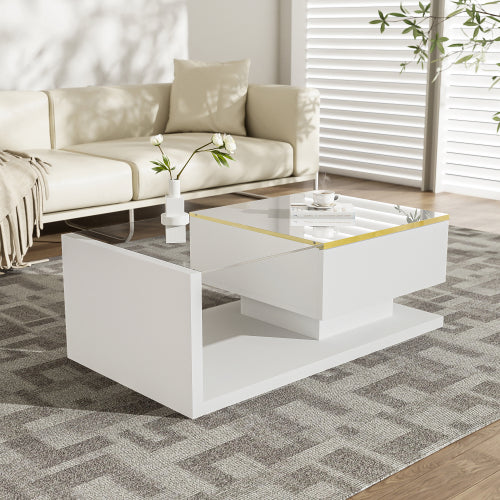 High‑Gloss LED Coffee Table