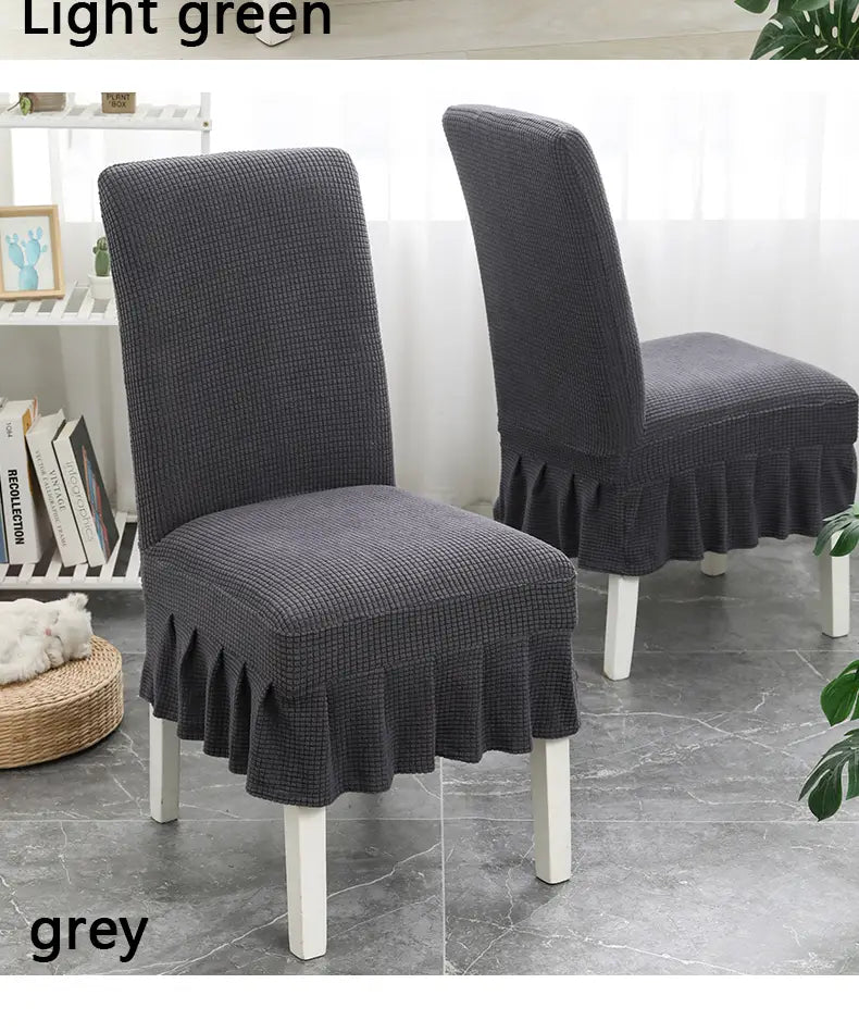 Ruffled Skirt Dining Chair Covers