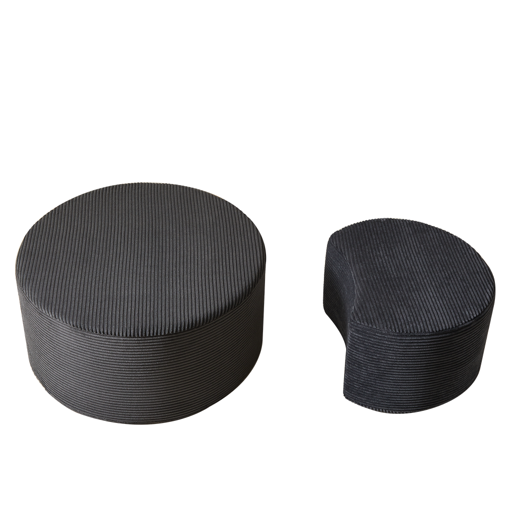 Nesting Ottoman Coffee Table Set (2-Piece)