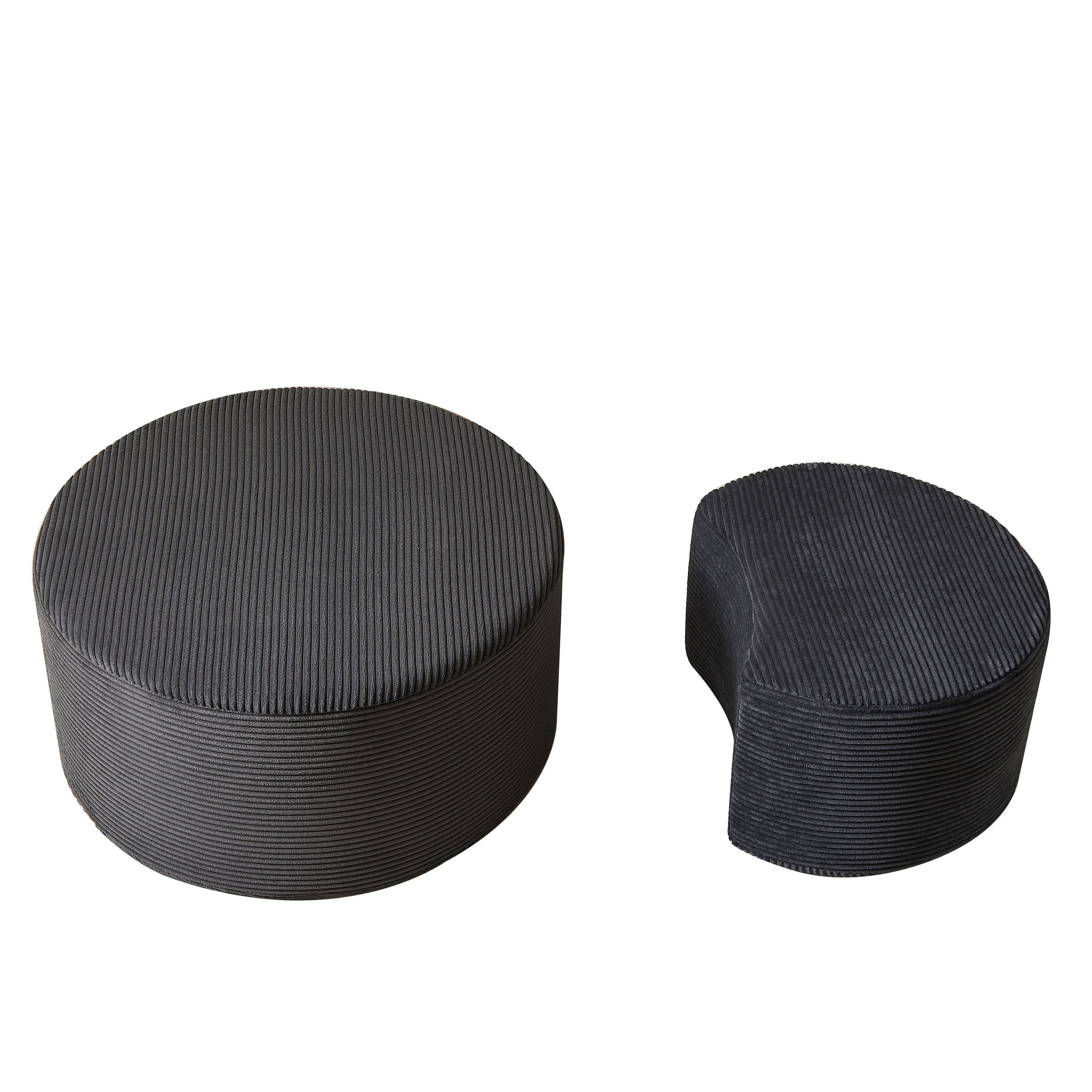 Nesting Ottoman Coffee Table Set (2-Piece)