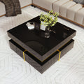 High‑Gloss Gold Accent Side Table