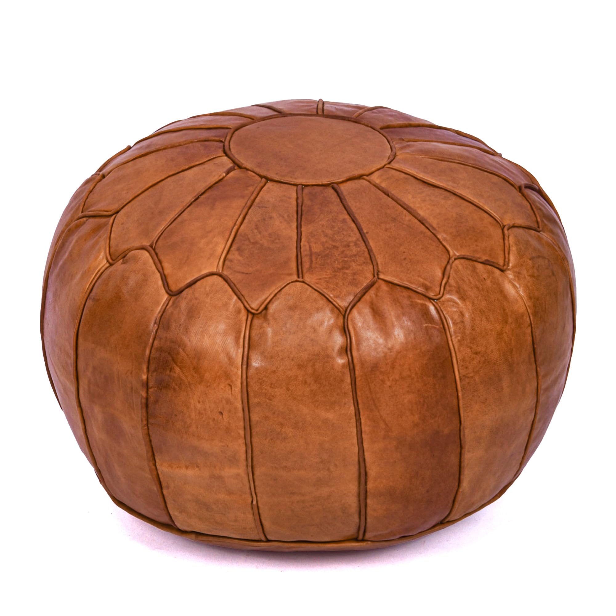 Handmade Moroccan Genuine Leather Pouf