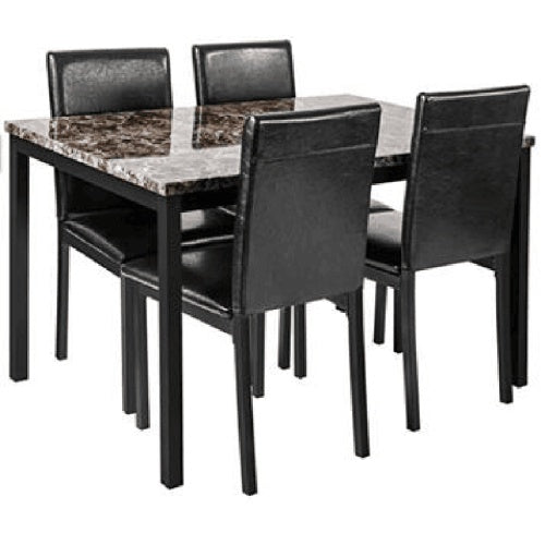 5‑Piece Marble Dining Set
