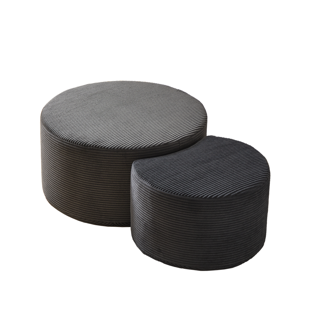 Nesting Ottoman Coffee Table Set (2-Piece)