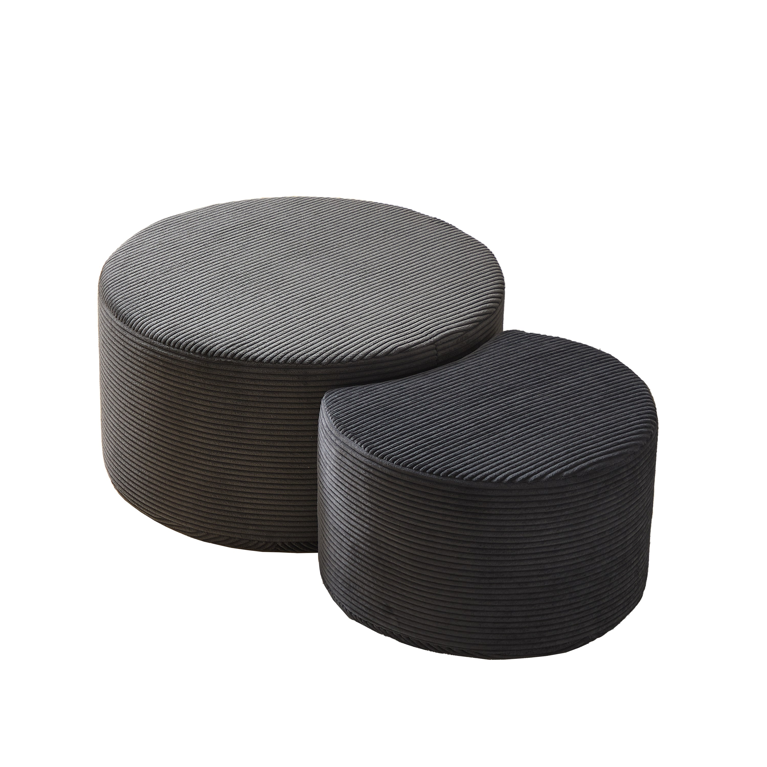 Nesting Ottoman Coffee Table Set (2-Piece)