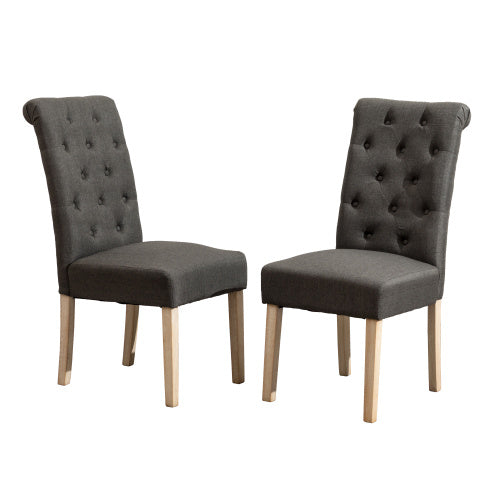 Solid Wood Tufted Parsons Dining Chair(Set Of 2)