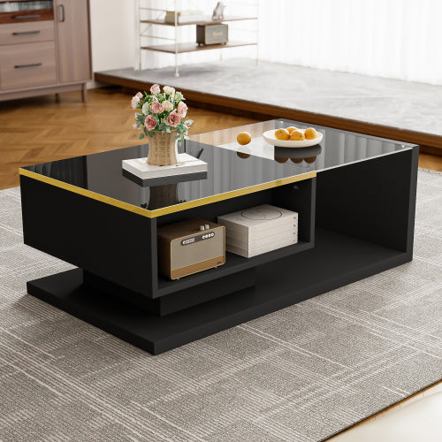 High‑Gloss LED Coffee Table