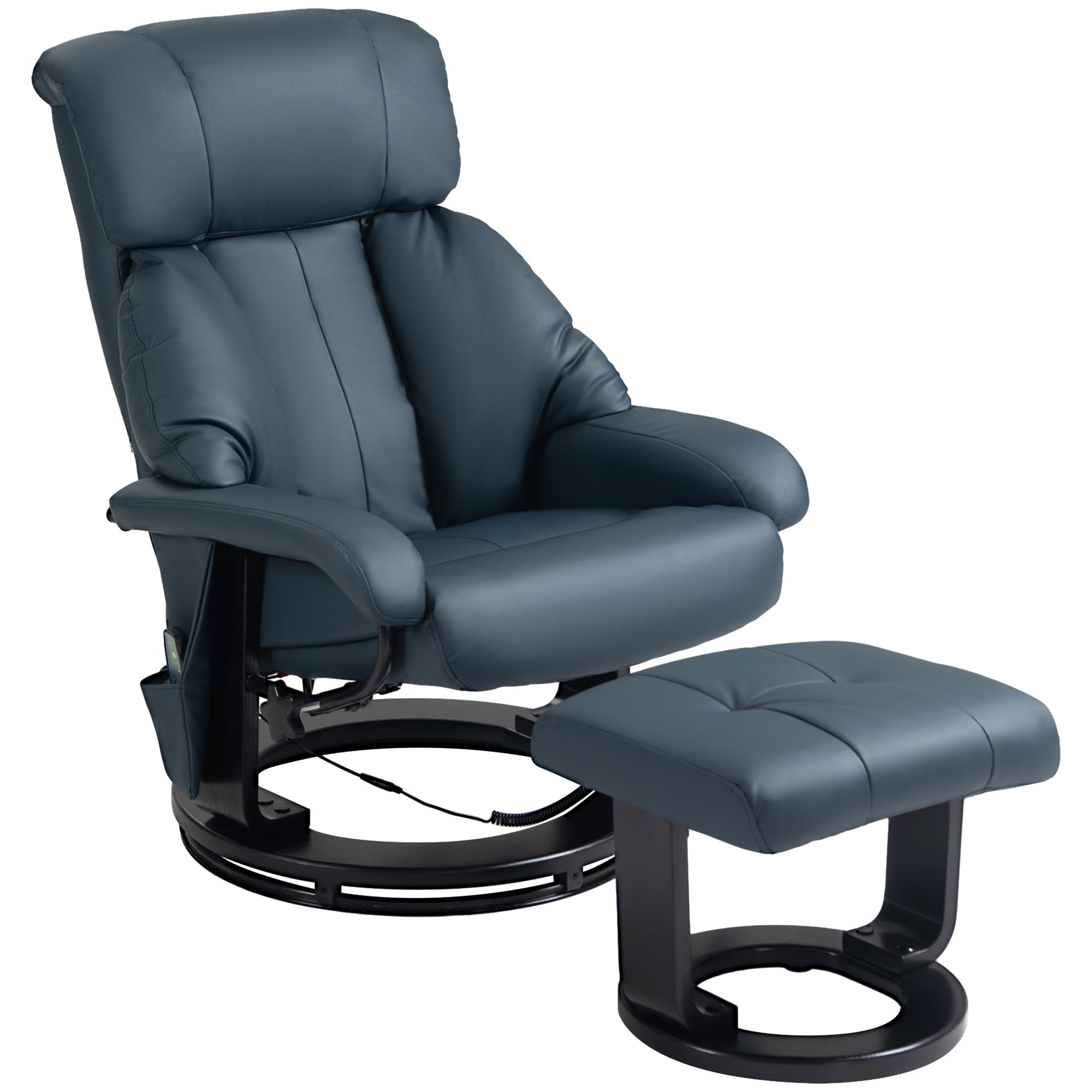 Swivel Recliner with Footstool