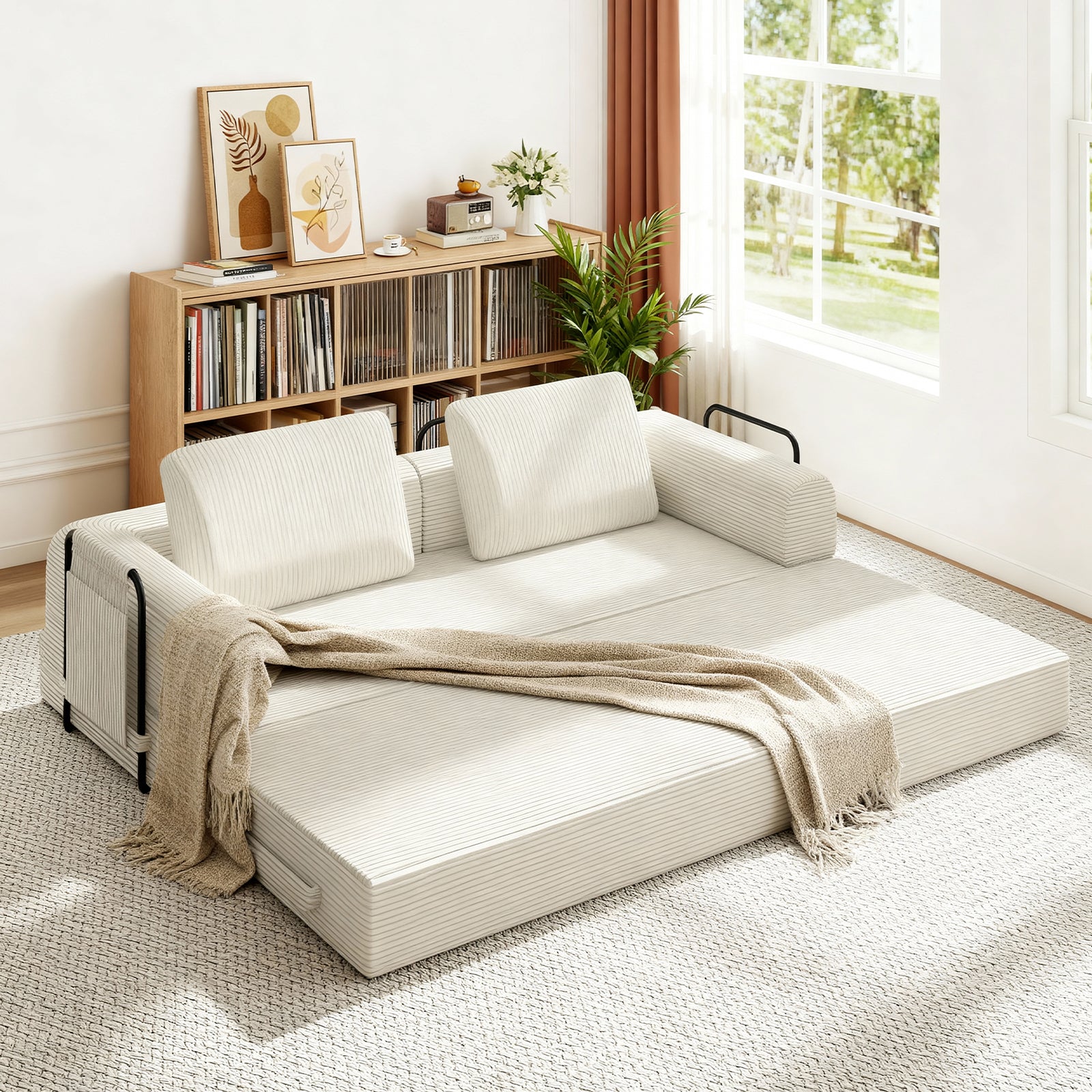 78” Pull-Out Sofa Bed(boneless)