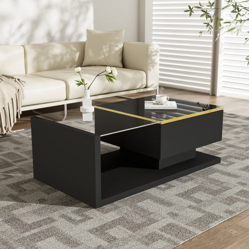 High‑Gloss LED Coffee Table