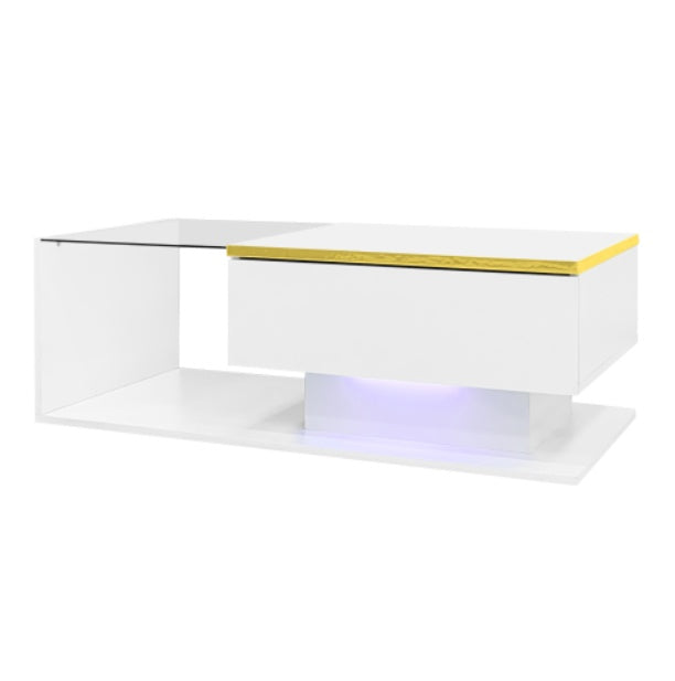 High‑Gloss LED Coffee Table