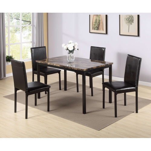 5‑Piece Marble Dining Set