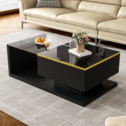 High‑Gloss LED Coffee Table