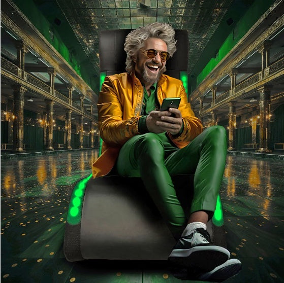 Foldable Gaming Chair with Onboard Speakers