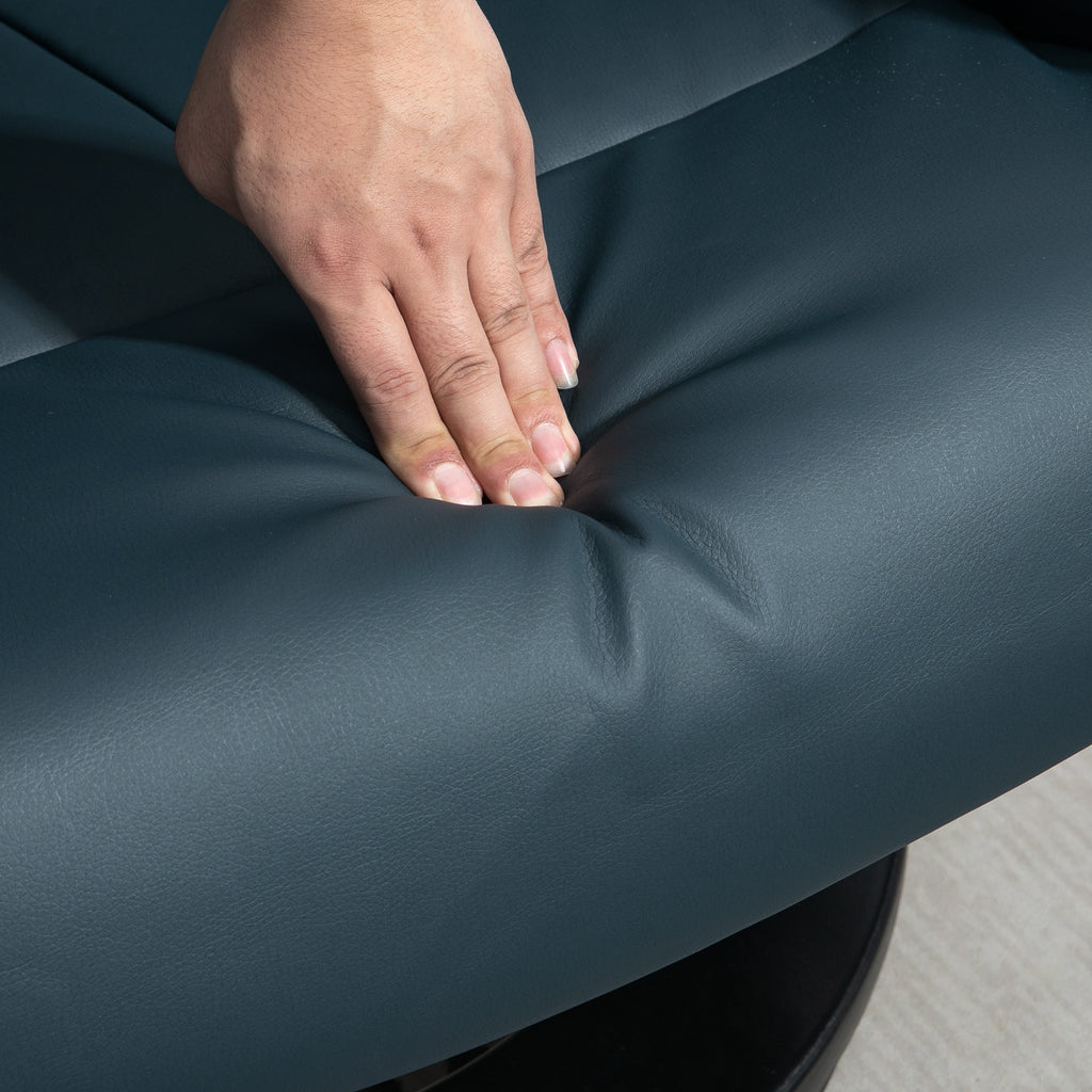 Swivel Recliner with Footstool