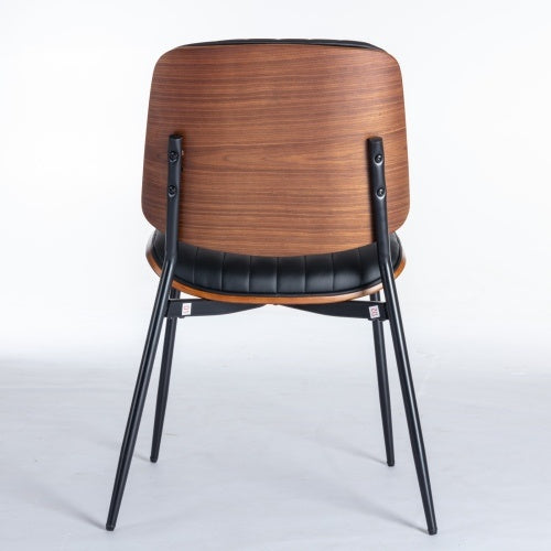 Retro Faux Leather Dining Chairs (Set Of 2)