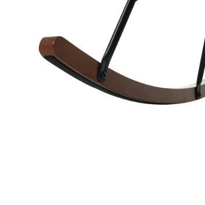 Brown rocking chair seat on a white background